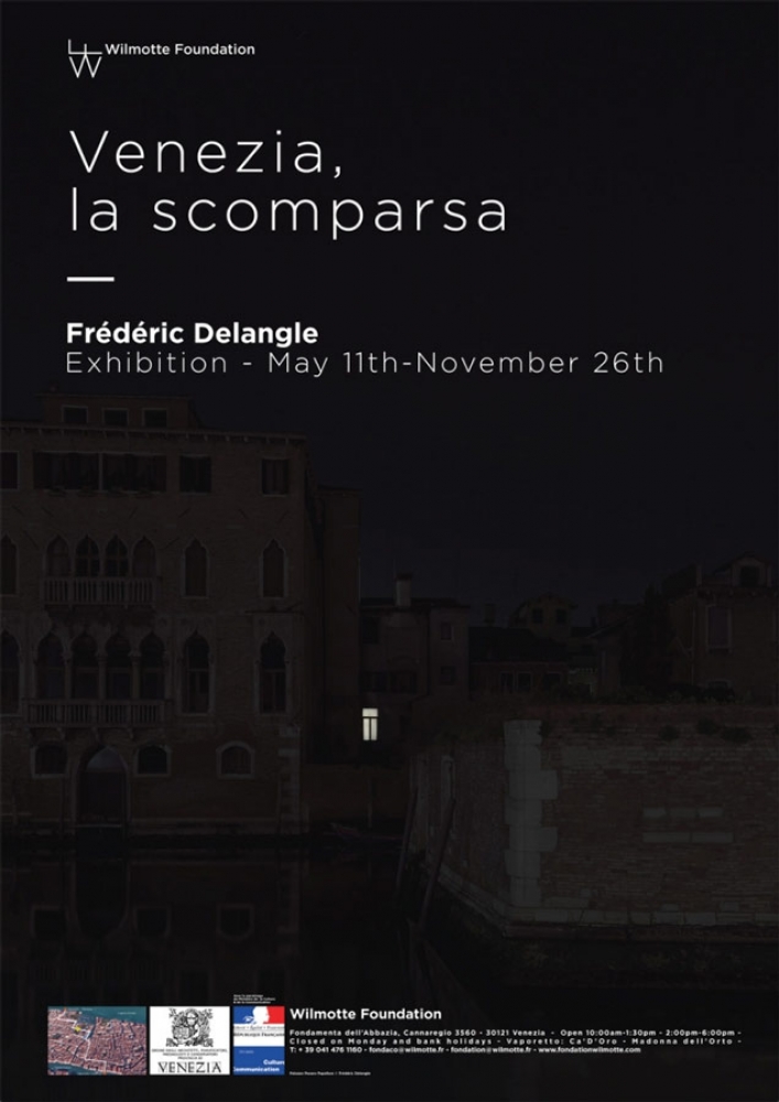 Poster of the exhibition "Venezia, la scomparsa"